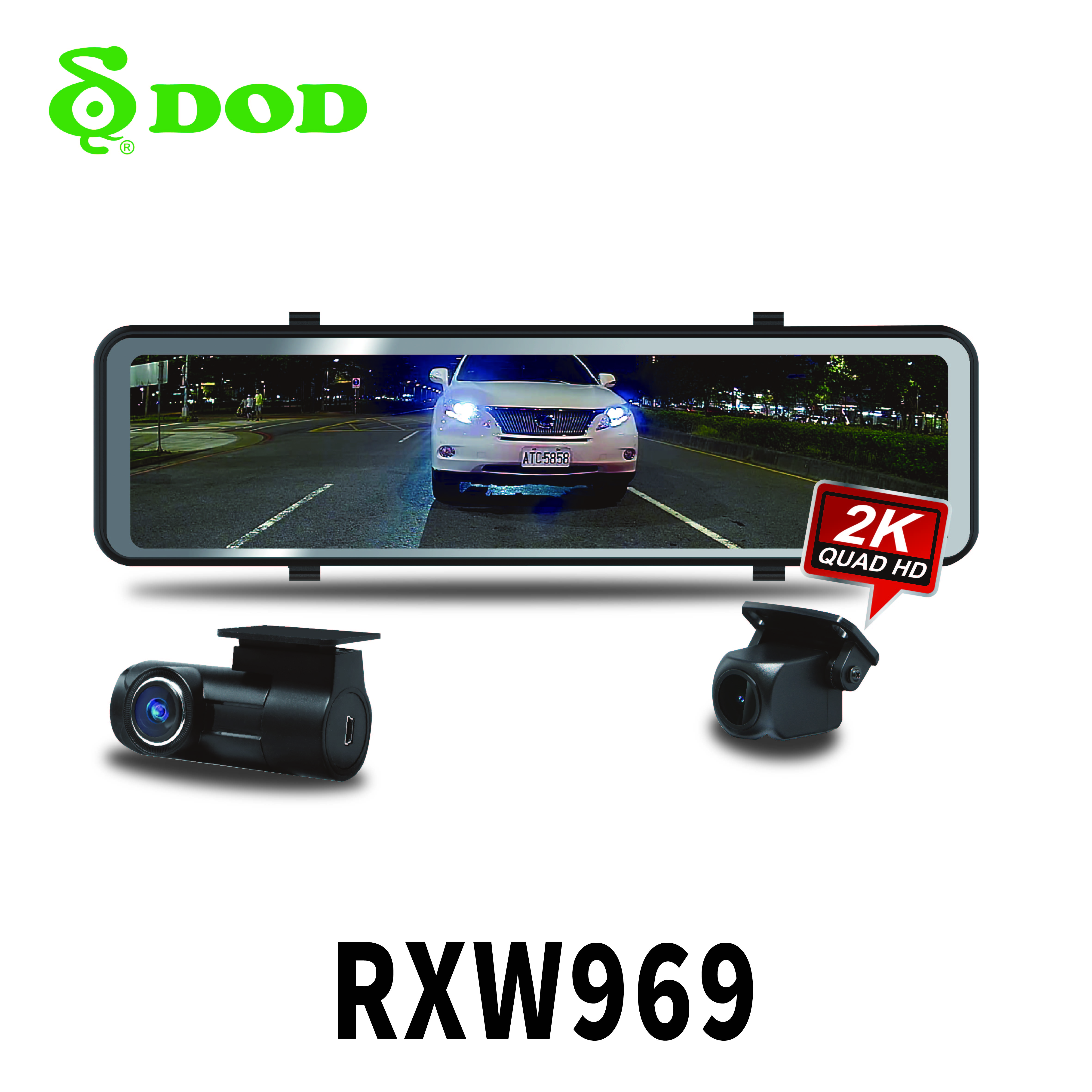 DOD RXW969 1440p GPS 雙鏡頭行車記錄器