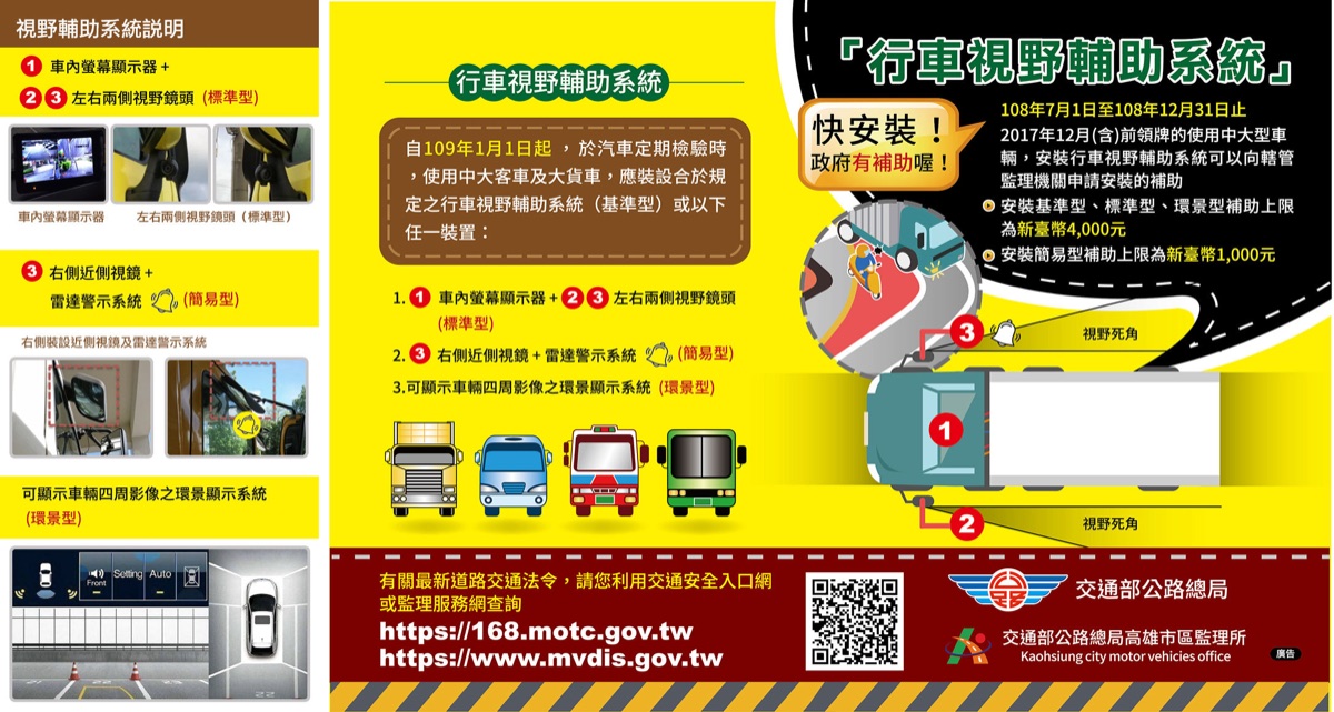 衛星守護神行車視野輔助系統應用情境